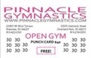 Open Gym Punch Card
